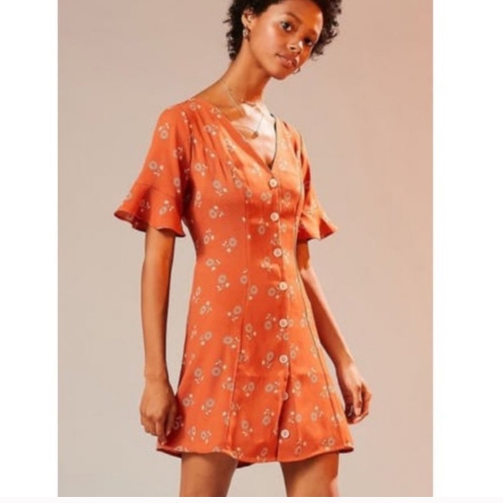 Kimchi Blue Button Down Dress-Size small